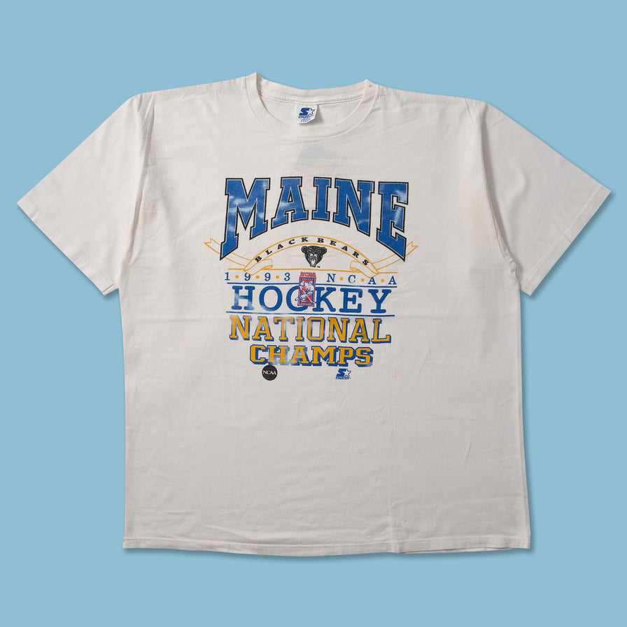 1993 Starter Maine Black Bears T-Shirt XLarge - Double Double Vintage