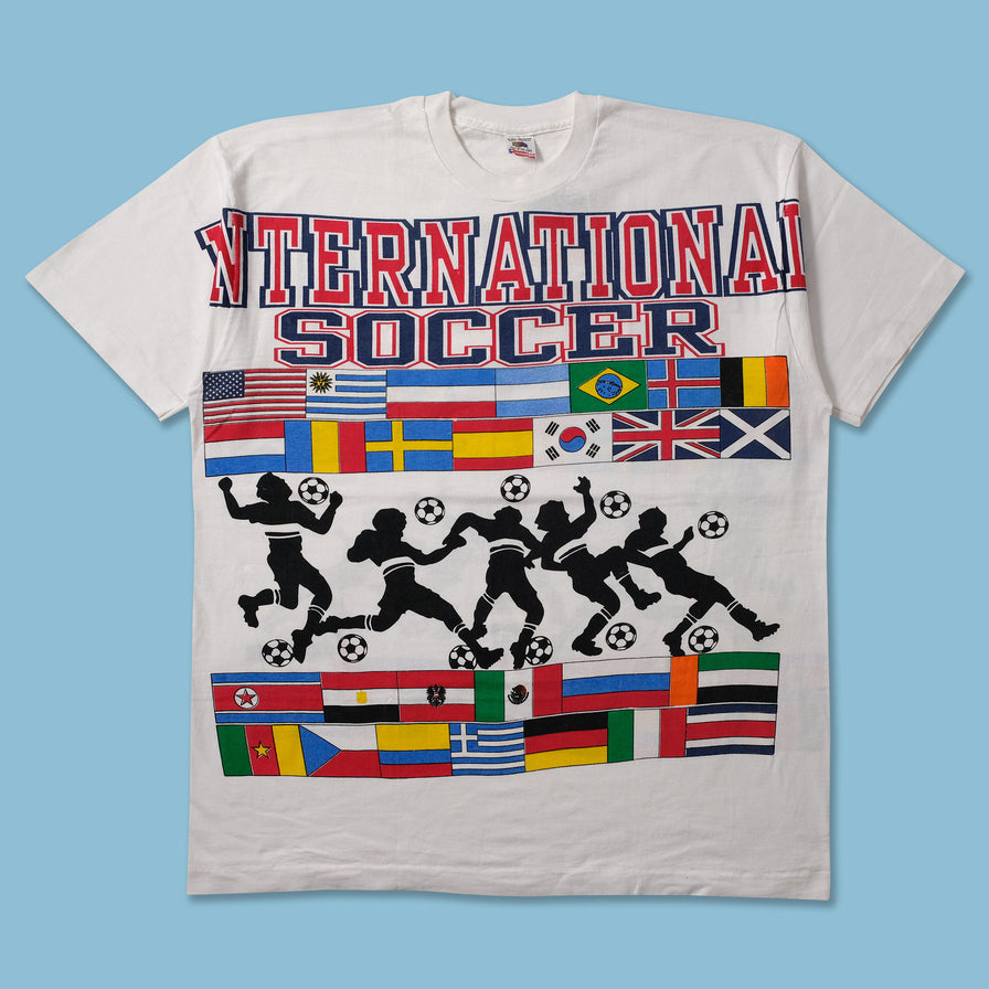 Vintage International Soccer T-Shirt XXL - Double Double Vintage