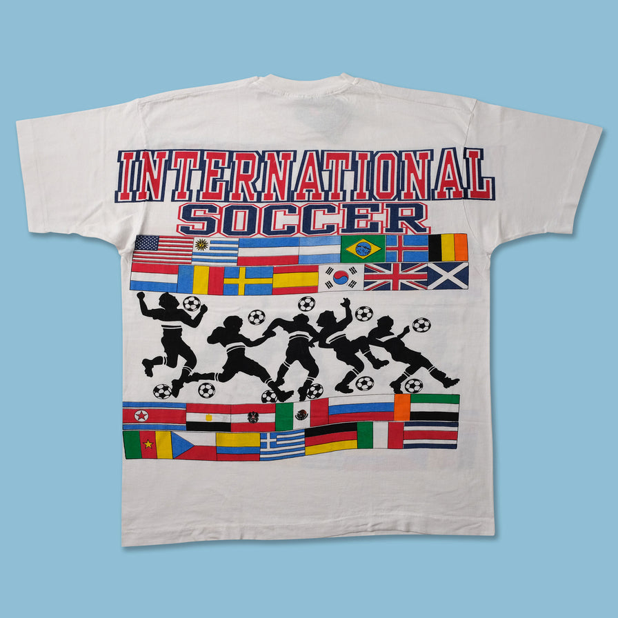 Vintage International Soccer T-Shirt XXL - Double Double Vintage