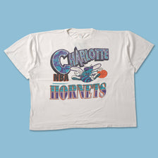 Vintage Charlotte Hornets T-Shirt Large - Double Double Vintage