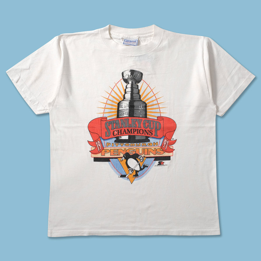 1991 Pittsburgh Penguins T-Shirt Large - Double Double Vintage