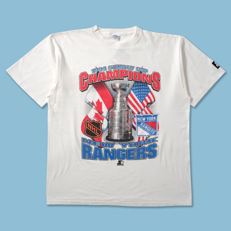 1994 Starter New York Rangers T-Shirt XLarge - Double Double Vintage