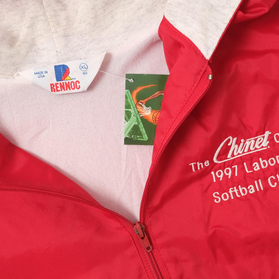 Vintage College Windbreaker Large 