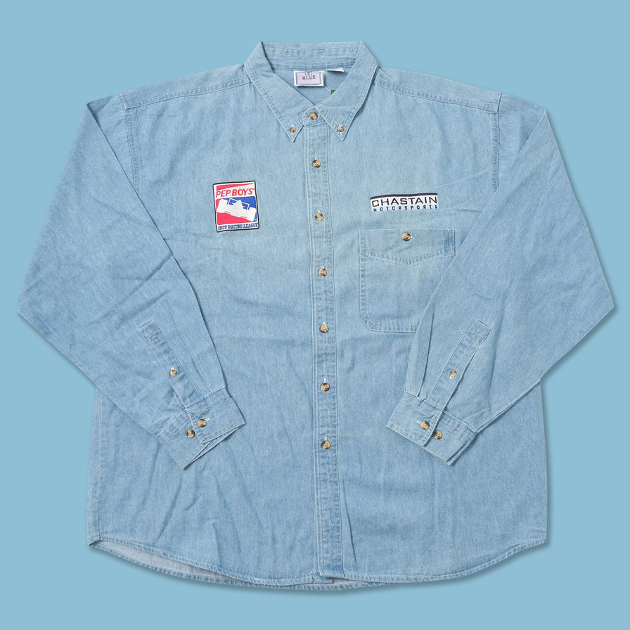 Vintage Racing Denim Shirt XLarge 
