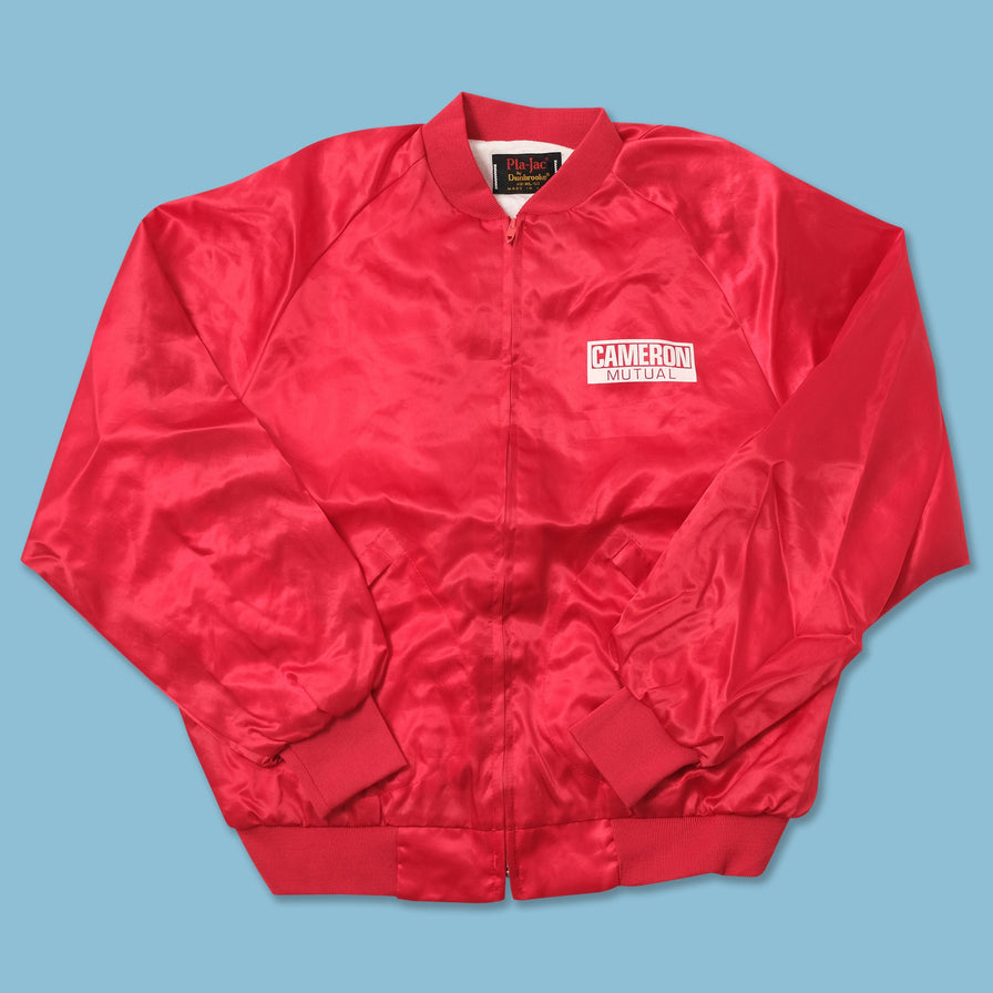 Vintage Satin Bomber Jacket XLarge 