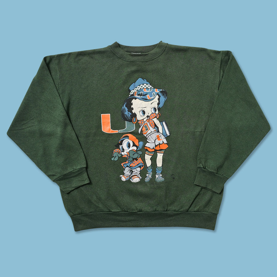 Vintage Miami University Betty Boop Sweater XLarge 