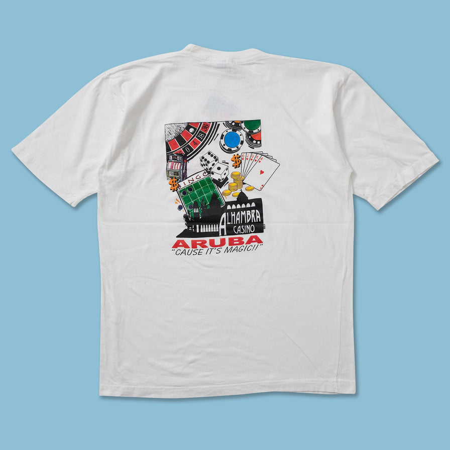 Vintage Aruba Alhambra Casino T-Shirt Medium 
