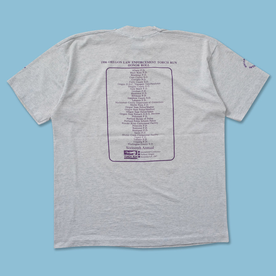 1997 Oregon Torch Run T-Shirt Large 