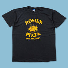 Vintage Russell Athletic Rosie's Pizza T-Shirt Large 