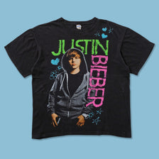 Y2K Justin Bieber T-Shirt Large 
