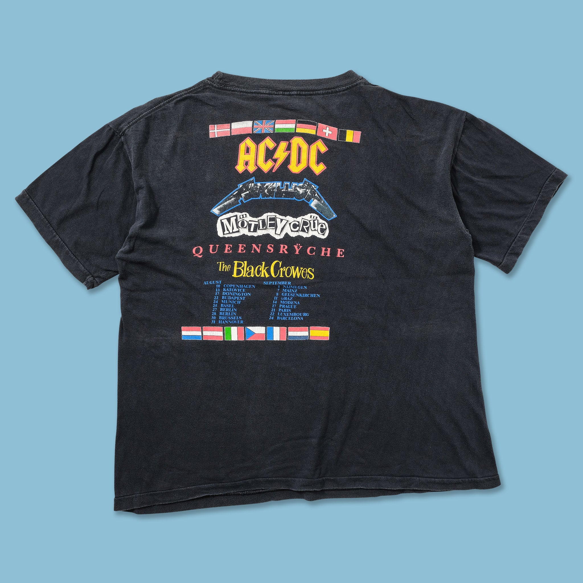 1991 Monsters of Rock Tour T-Shirt Large | Double Double Vintage