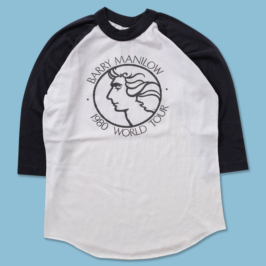 1980 Barry Manilow World Tour Raglan Small 
