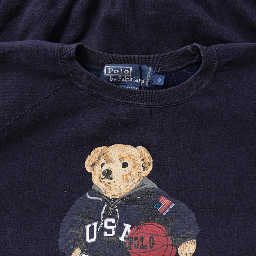 Vintage Polo Ralph Lauren Bear Sweater Medium 