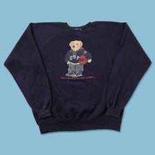 Vintage Polo Ralph Lauren Bear Sweater Medium 