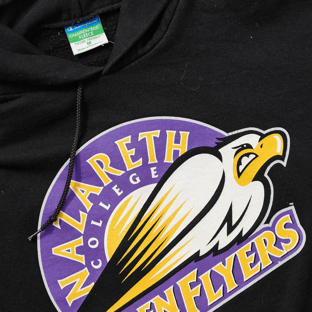 Champion Nazareth Golden Flyers Hoody Small | Double Double Vintage