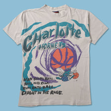 Vintage Charlotte Hornets T-Shirt Small - Double Double Vintage