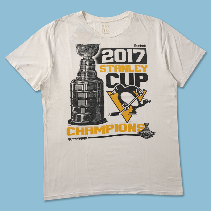 2017 Reebok Pittsburgh Penguins T-Shirt Large - Double Double Vintage