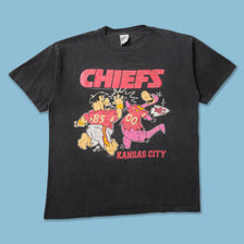 1994 Kansas City Chiefs Flintstones T-Shirt XLarge - Double Double Vintage