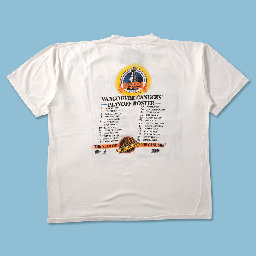 1994 Vancouver Canucks T-Shirt XXL - Double Double Vintage