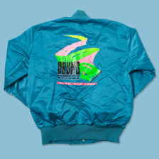 Vintage Satin College Jacket Medium 