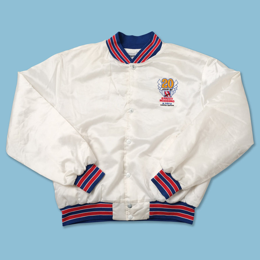 Vintage NSRA Satin College Jacket Large 