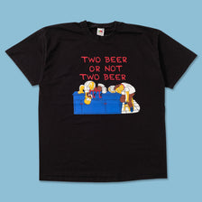 Simpsons Two Beer T-Shirt Large 