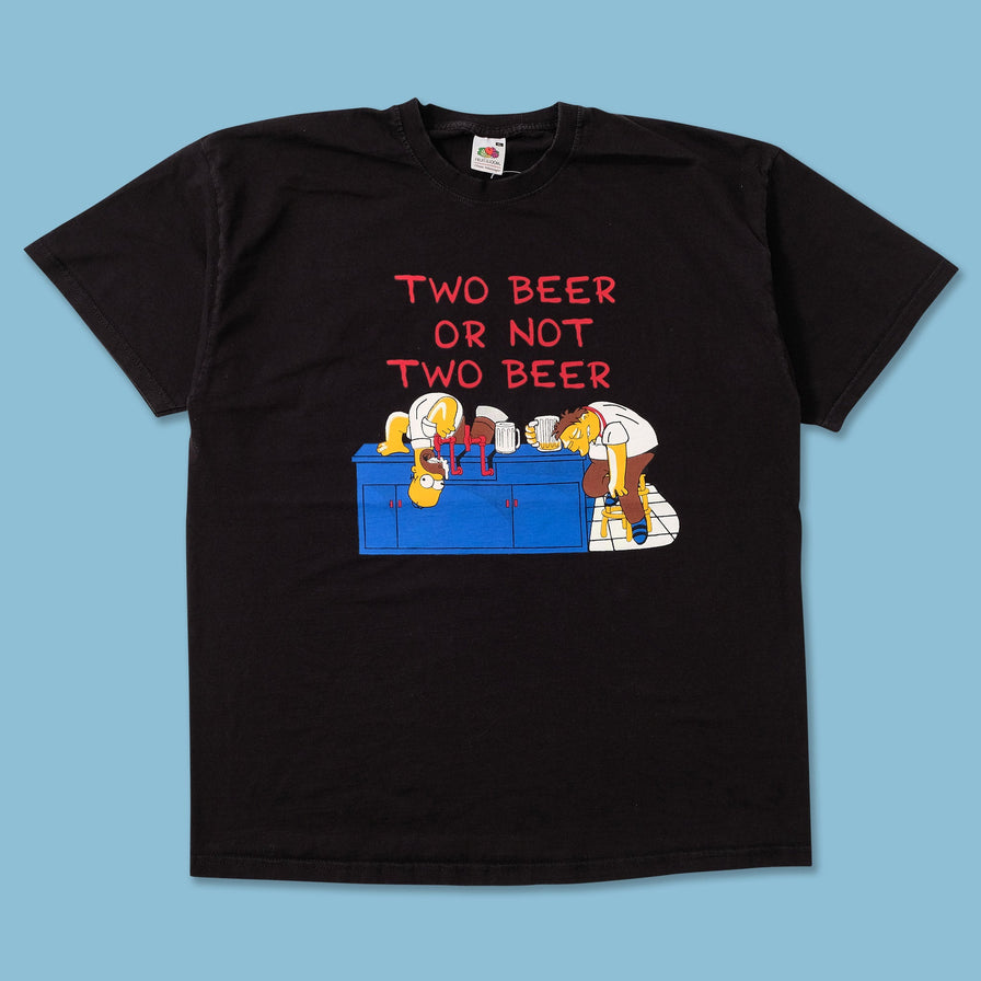 Simpsons Two Beer T-Shirt Large 