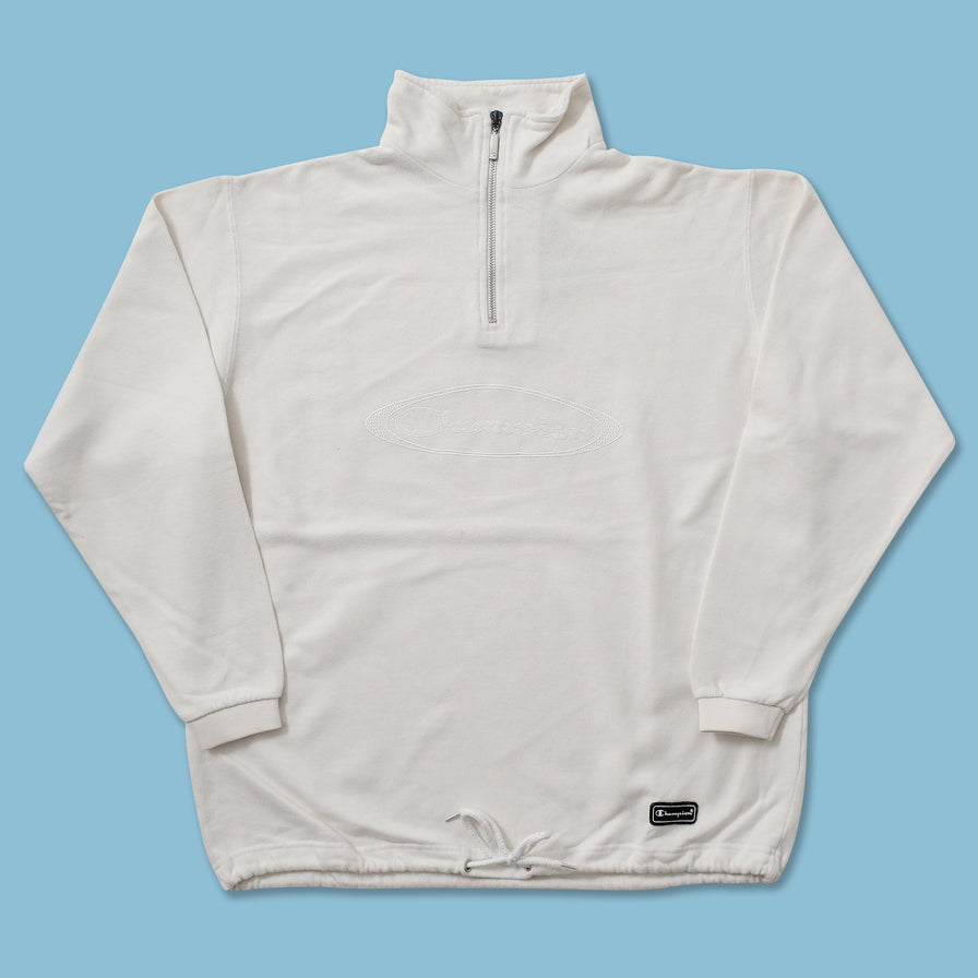 Vintage Champion Q-Zip Sweater Large 