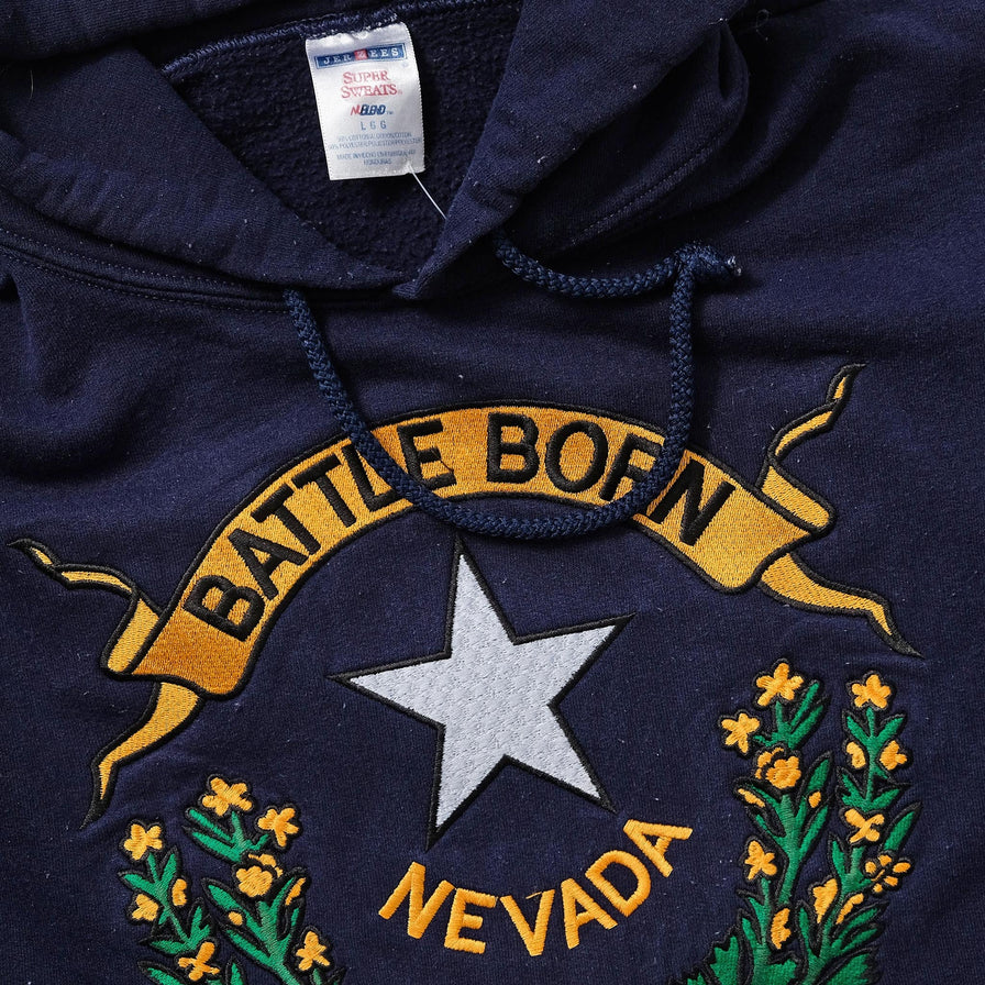 Vintage Battle Born Nevada Hoody Medium 