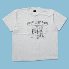 Vintage Stay Out Of My Shop T-Shirt XLarge 