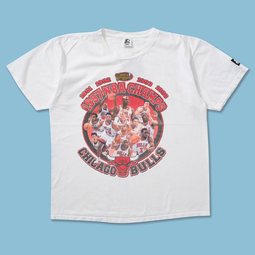 1997 Starter Chicago Bulls Championship T-Shirt Large 