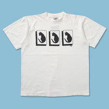 Vintage Cassy Cats Art T-Shirt Large 