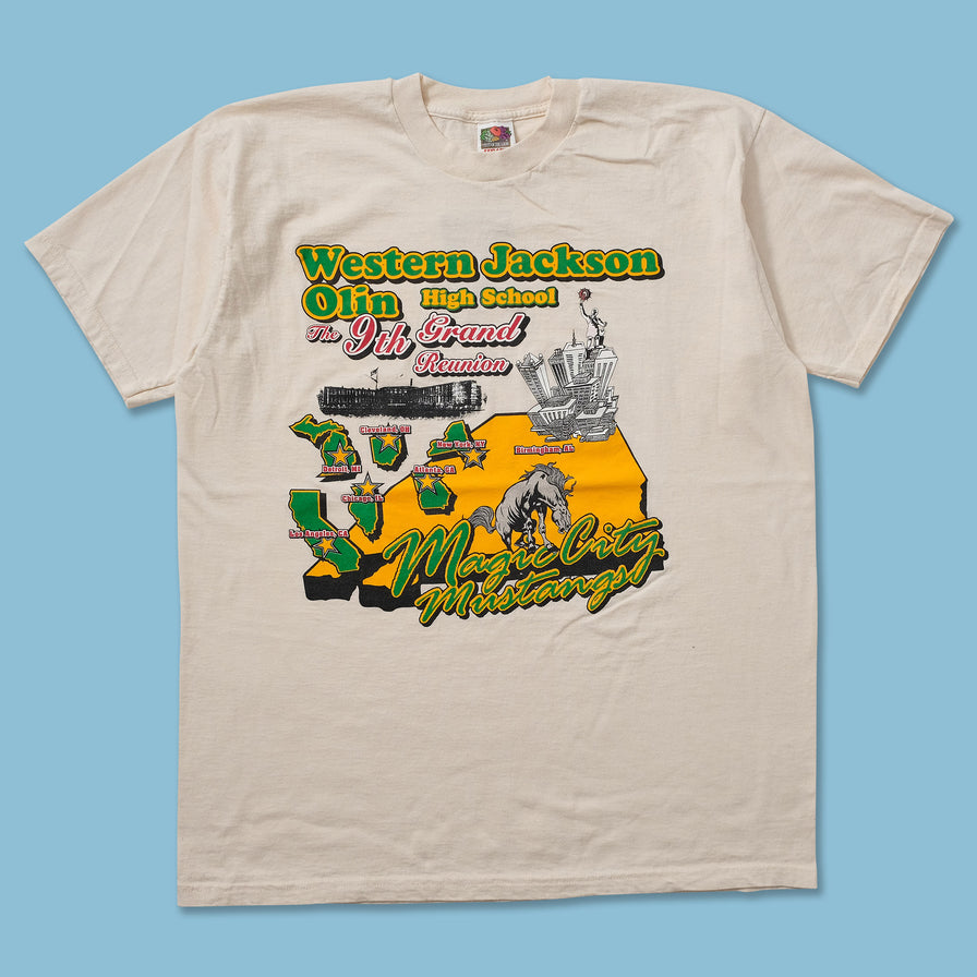 Vintage Magic City Mustangs T-Shirt Large 