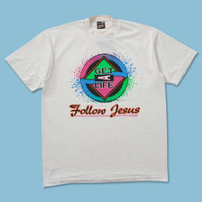1994 Get A Life Follow Jesus T-Shirt Medium 