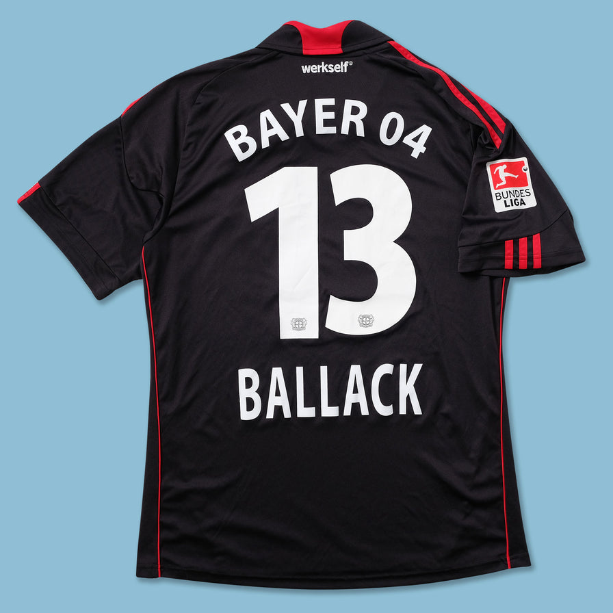 2010 adidas Bayer Leverkusen Ballack Jersey Large - Double Double Vintage