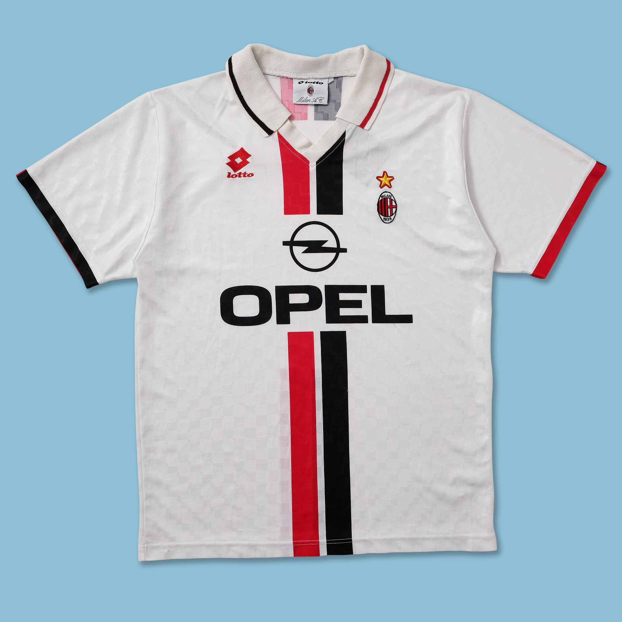 Lotto Nilan Jersey 1995 Lotto AC Milan Jersey Medium Double Double