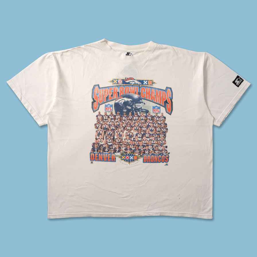 1998 Denver Broncos Super Bowl T-Shirt XLarge - Double Double Vintage