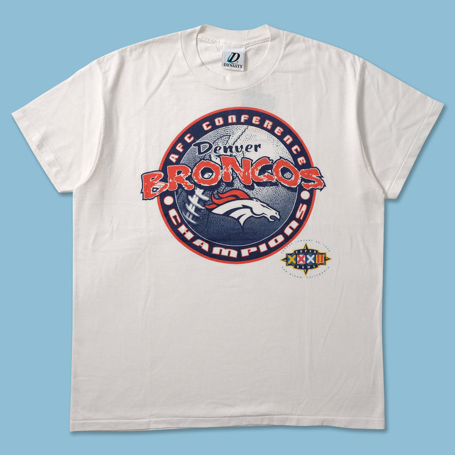 1998 Denver Broncos T-Shirt Large - Double Double Vintage