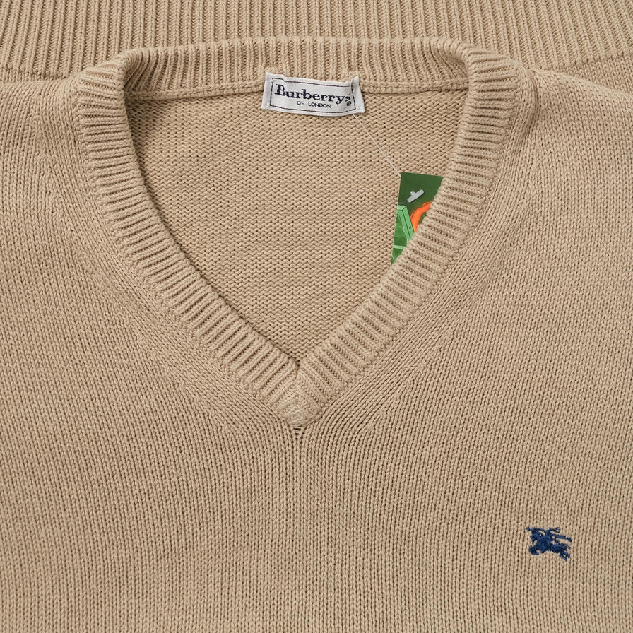 Vintage Burberry Knit Sweater Medium 