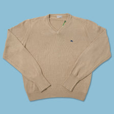 Vintage Burberry Knit Sweater Medium 