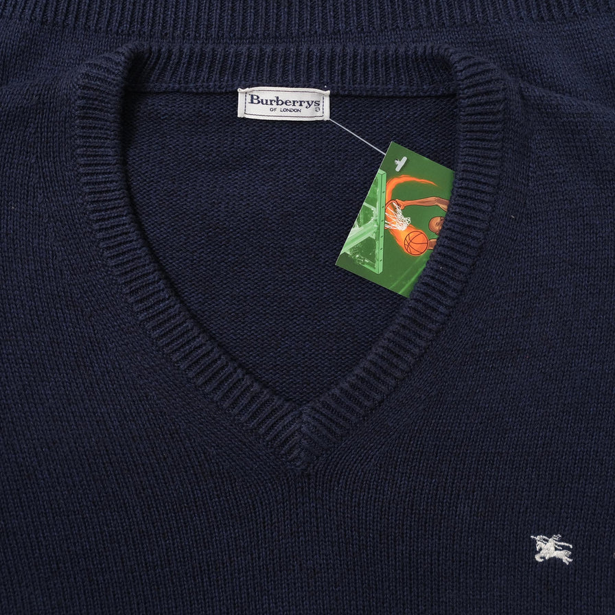 Vintage Burberry Knit Sweater XLarge 