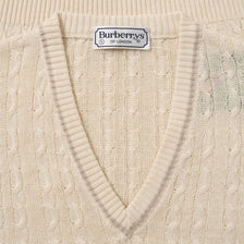 Vintage Burberry Knit Vest Medium 