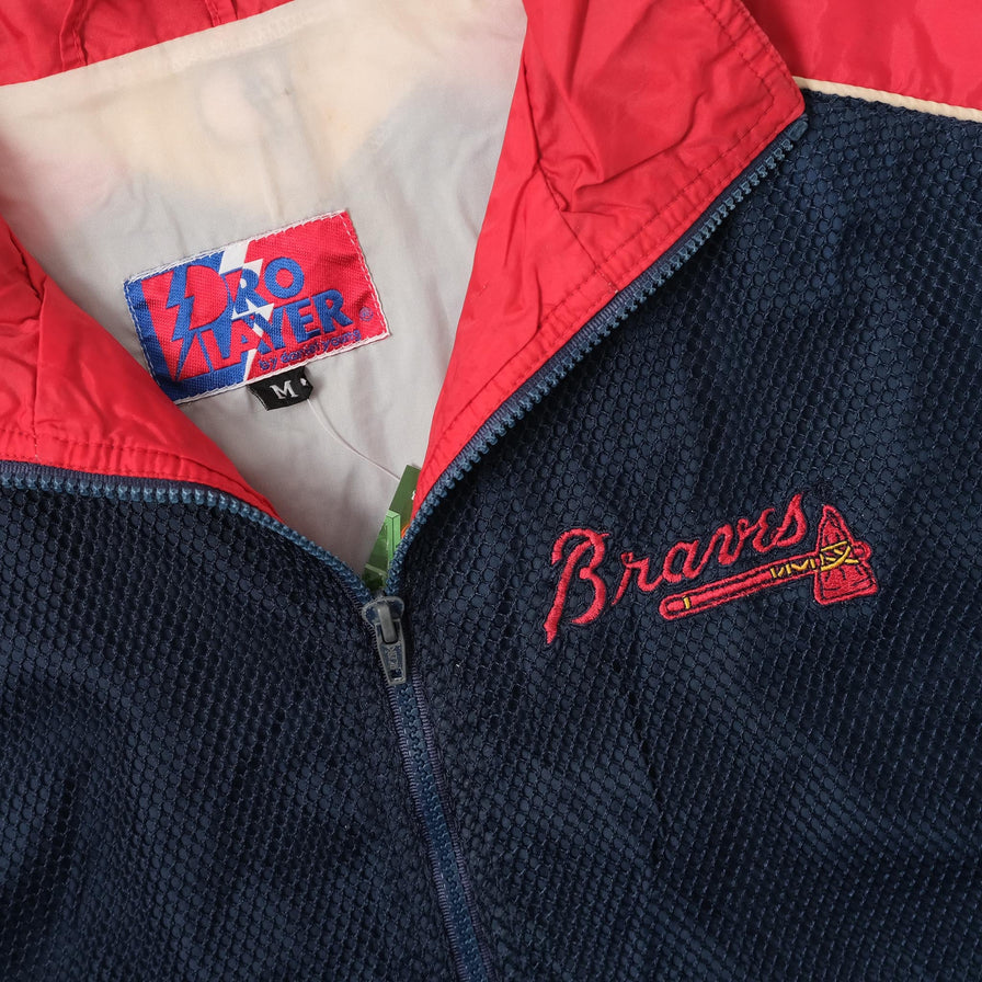 Vintage Pro Player Atlanta Braves Track Jacket Medium 