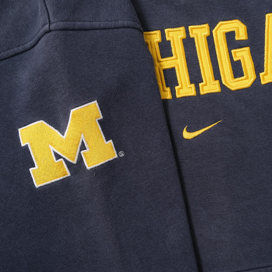 Vintage Nike Michigan Wolverines Hoody Small 