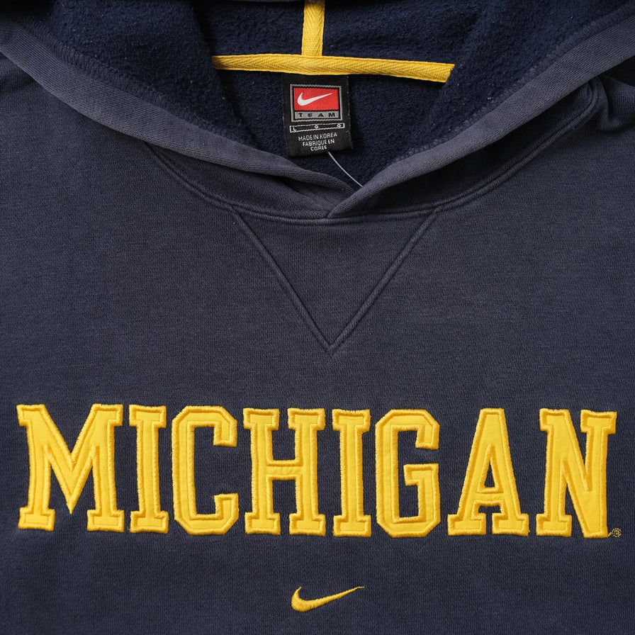 Vintage Nike Michigan Wolverines Hoody Small 