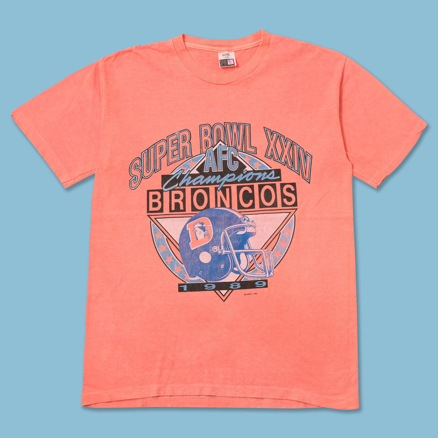 Vintage 1989 Denver Broncos T-Shirt Large 