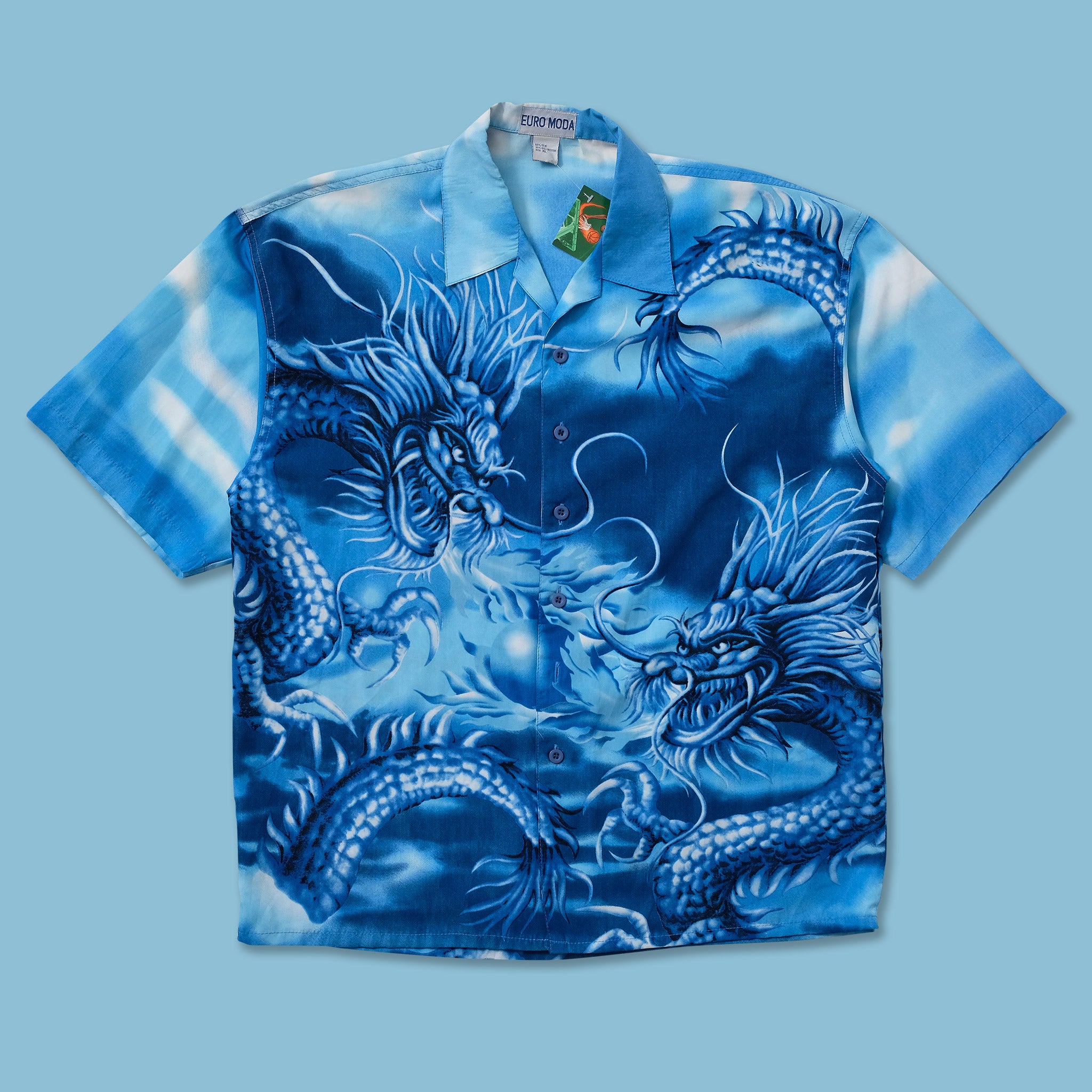 Y2K Dragon Shirt XLarge | Double Double Vintage