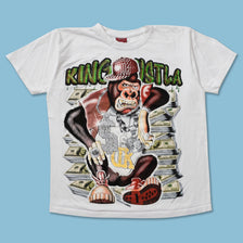 Y2K King Hustla T-Shirt Medium 
