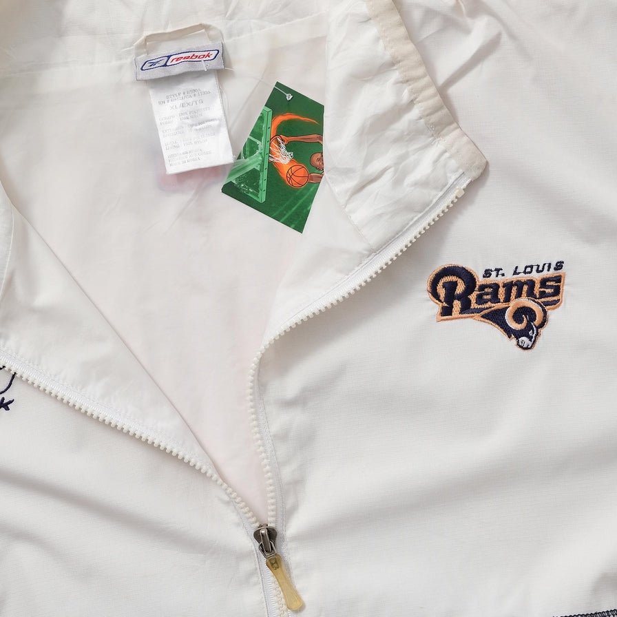 Vintage Reebok St. Louis Rams Windbreaker XLarge 