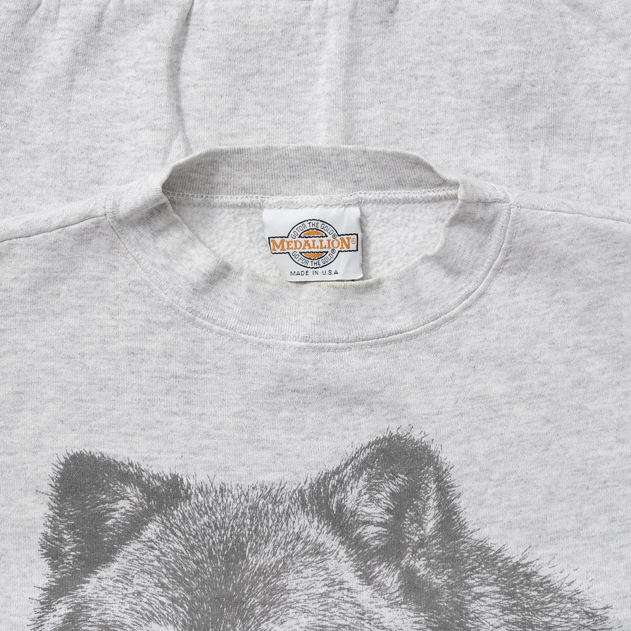 Vintage Wolf Sweater Small 